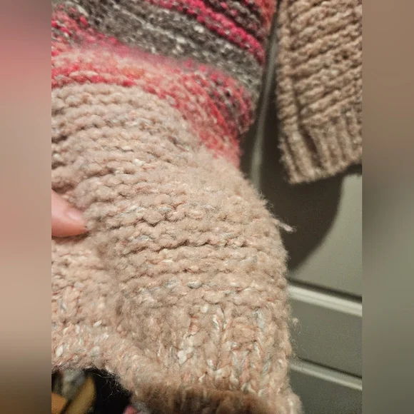 Pilcro Pink Striped Sweater - Picture 3 of 6